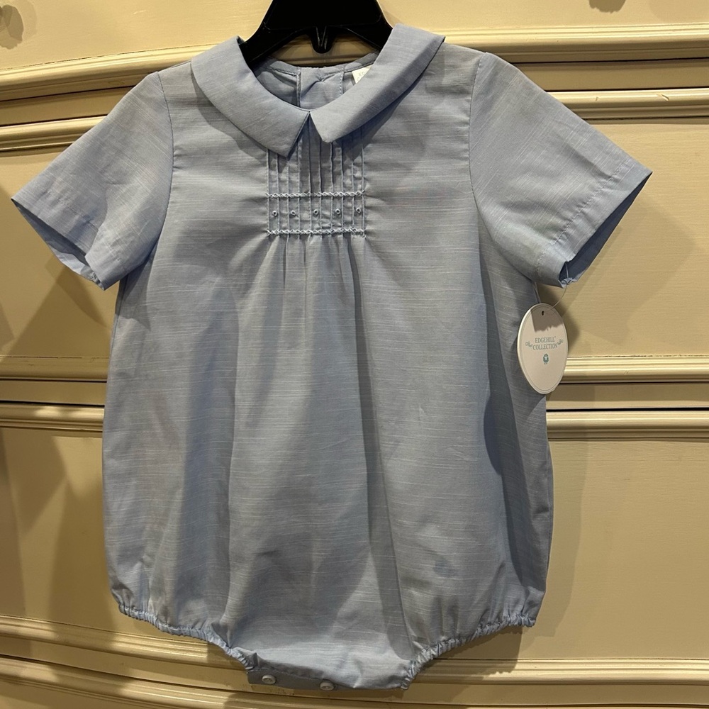 Edgehill Collection Peter Pan Collar Bubble Short-all